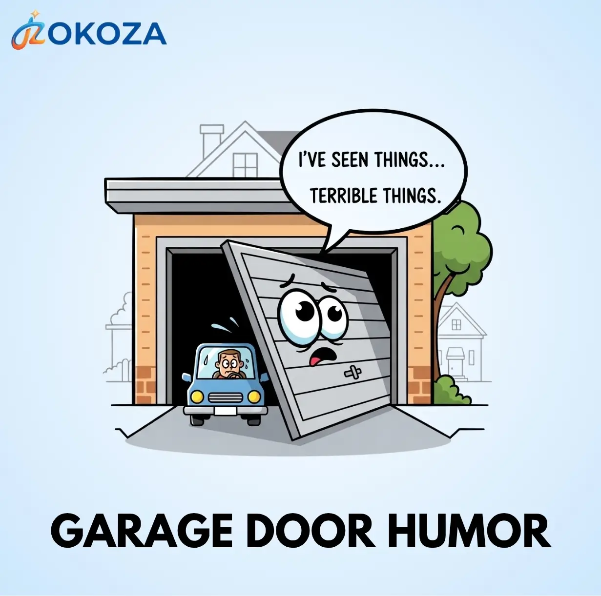 Garage door humor