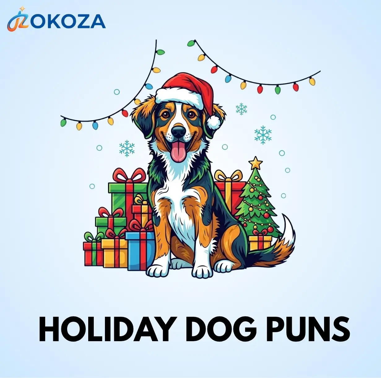 Holiday dog puns